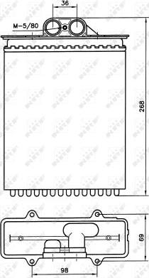 NRF 58255 - Heat Exchanger, interior heating onlydrive.pro