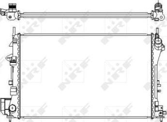 NRF 58203 - Radiator, engine cooling onlydrive.pro