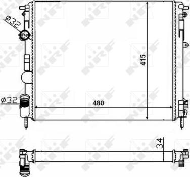 NRF 58217 - Radiator, engine cooling onlydrive.pro