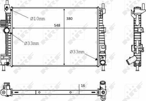 NRF 58289 - Radiator, engine cooling onlydrive.pro