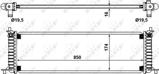 NRF 58790 - Radiator, engine cooling onlydrive.pro