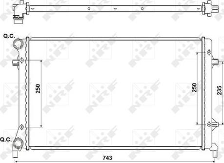 NRF 53405A - Jäähdytin,moottorin jäähdytys onlydrive.pro