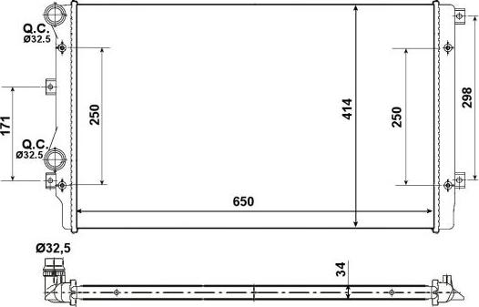 NRF 53406A - Radiaator,mootorijahutus onlydrive.pro