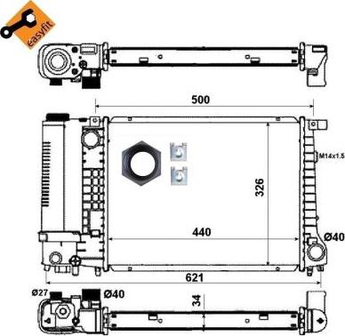 NRF 53426 - Radiaator,mootorijahutus onlydrive.pro