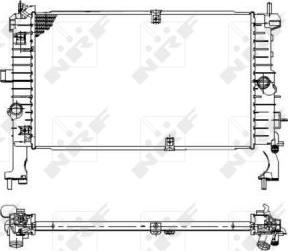 NRF 53475 - Radiator, engine cooling onlydrive.pro