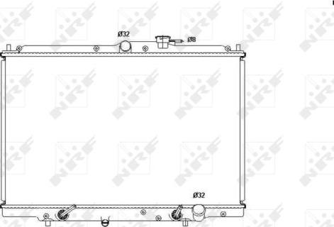 NRF 53515 - Radiators, Motora dzesēšanas sistēma onlydrive.pro
