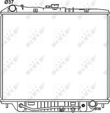 NRF 53516 - Radiator, engine cooling onlydrive.pro