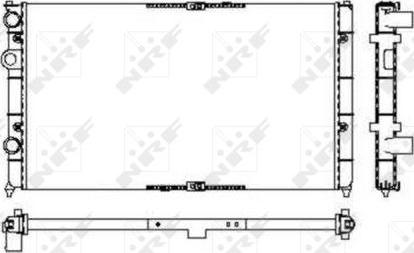 NRF 53632 - Radiator, engine cooling onlydrive.pro