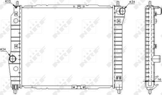 NRF  53637 - Radiator, engine cooling onlydrive.pro