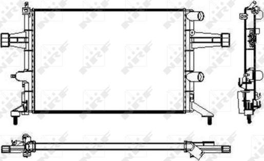 NRF 53629 - Radiator, engine cooling onlydrive.pro