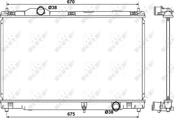 NRF 53039 - Radiators, Motora dzesēšanas sistēma onlydrive.pro