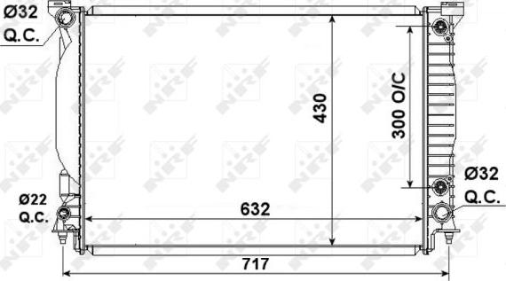 NRF 53190 - Radiator, engine cooling onlydrive.pro