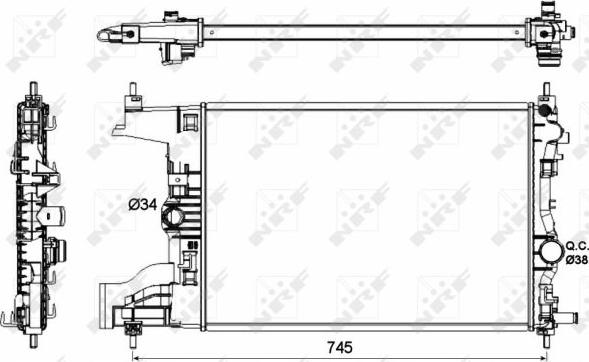 NRF 53142 - Radiaator,mootorijahutus onlydrive.pro