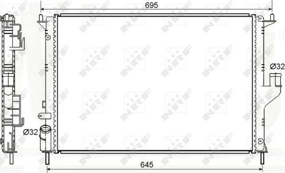 NRF 53118A - Radiatorius, variklio aušinimas onlydrive.pro