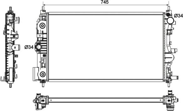 NRF 53131 - Radiator, engine cooling onlydrive.pro