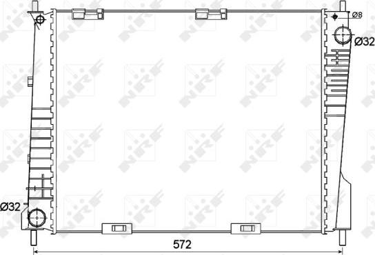 NRF 53125 - Radiators, Motora dzesēšanas sistēma onlydrive.pro