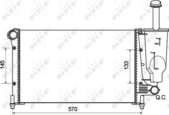 NRF 53128A - Radiaator,mootorijahutus onlydrive.pro