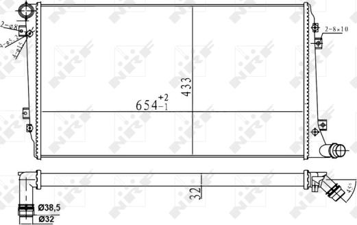 NRF 53814A - Radiaator,mootorijahutus onlydrive.pro