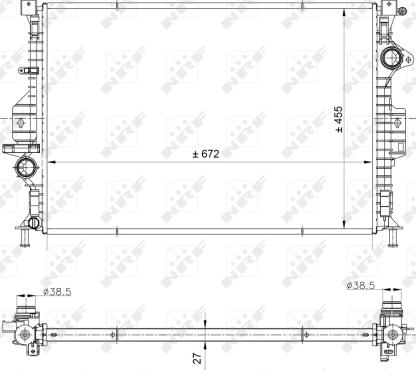 NRF 53812 - Jäähdytin,moottorin jäähdytys onlydrive.pro