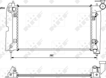 NRF 53396 - Radiator, engine cooling onlydrive.pro