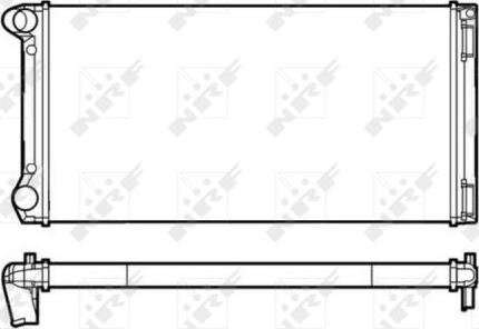 NRF 53249 - Radiator, engine cooling onlydrive.pro