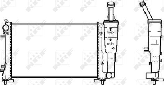 NRF 53247A - Radiator, engine cooling onlydrive.pro