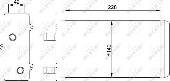 NRF 53214 - Heat Exchanger, interior heating onlydrive.pro