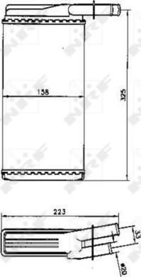 NRF 53220 - Heat Exchanger, interior heating onlydrive.pro