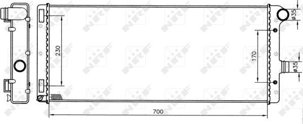 NRF 53228 - Radiators, Motora dzesēšanas sistēma onlydrive.pro