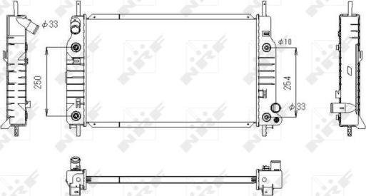 NRF 53748 - Radiatorius, variklio aušinimas onlydrive.pro