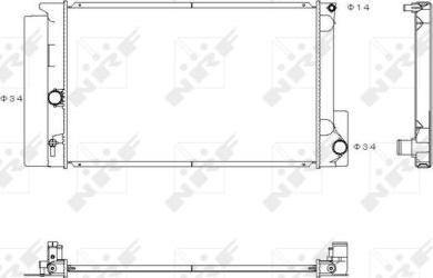 NRF 53763 - Radiator, engine cooling onlydrive.pro