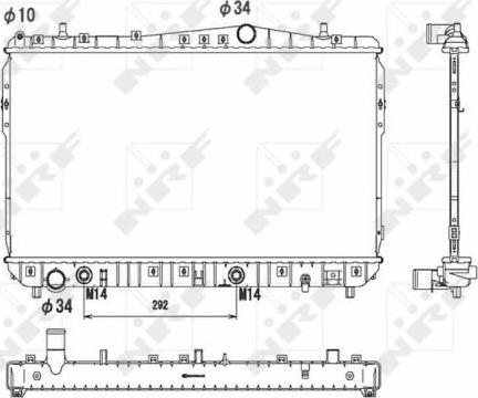 NRF  53732 - Radiator, engine cooling onlydrive.pro