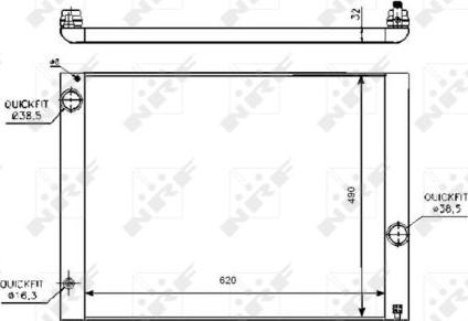 NRF 53728 - Radiators, Motora dzesēšanas sistēma onlydrive.pro