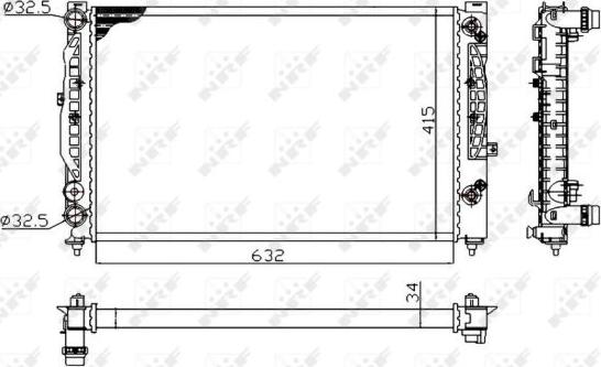 NRF 529504A - Radiators, Motora dzesēšanas sistēma onlydrive.pro