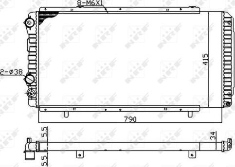 NRF 52062A - Radiaator,mootorijahutus onlydrive.pro