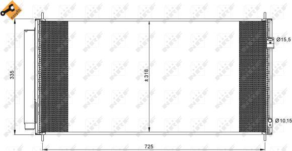 NRF 35943 - Kondensatorius, oro kondicionierius onlydrive.pro