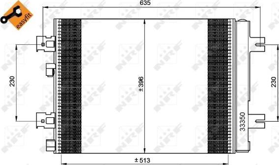 NRF 35947 - Kondensatorius, oro kondicionierius onlydrive.pro