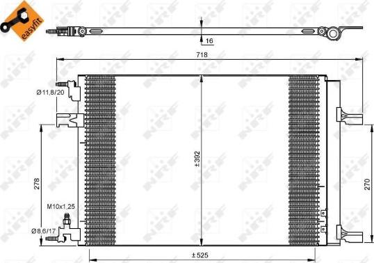 NRF  35918 - Condenser, air conditioning onlydrive.pro