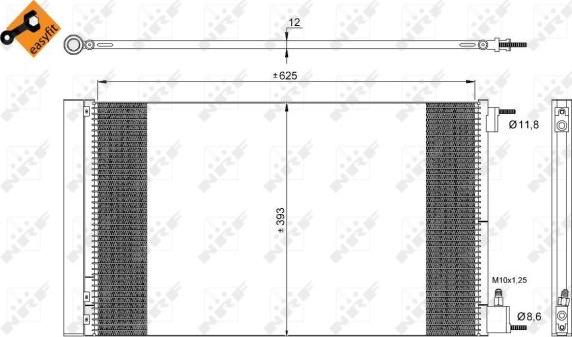 NRF 35912 - Condenser, air conditioning onlydrive.pro