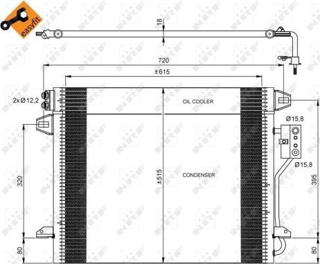 NRF 35928 - Конденсатор кондиционера onlydrive.pro