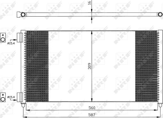 NRF 35496 - Конденсатор кондиционера onlydrive.pro