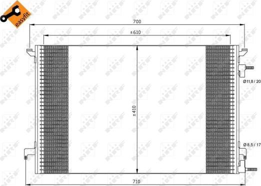 NRF 35467 - Condenser, air conditioning onlydrive.pro