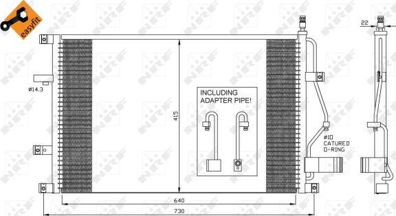 NRF 35413 - Lauhdutin, ilmastointilaite onlydrive.pro