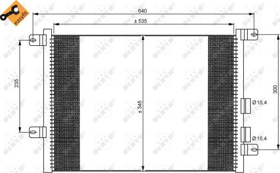 NRF 35590 - Condenser, air conditioning onlydrive.pro