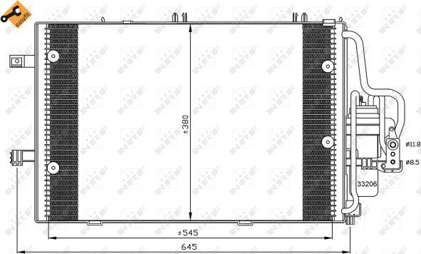 NRF 35530 - Condenser, air conditioning onlydrive.pro