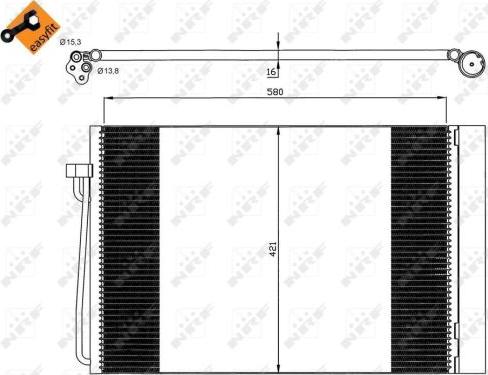 NRF 35537 - Конденсатор кондиционера onlydrive.pro