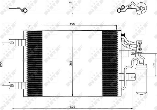 NRF 35646 - Condenser, air conditioning onlydrive.pro