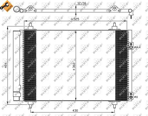 NRF 35610 - Condenser, air conditioning onlydrive.pro