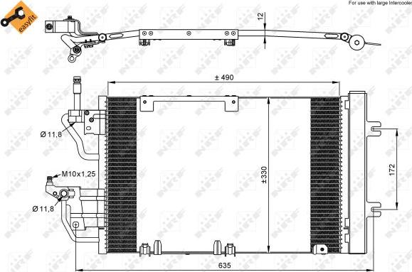 NRF 35633 - Condenser, air conditioning onlydrive.pro