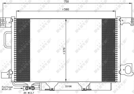 NRF 35623 - Condenser, air conditioning onlydrive.pro